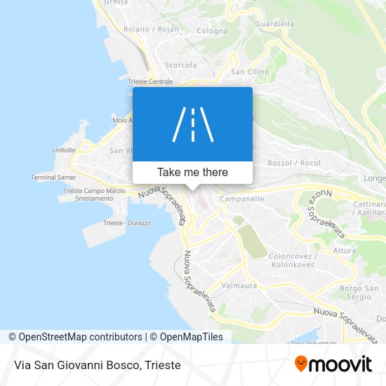 Via San Giovanni Bosco map