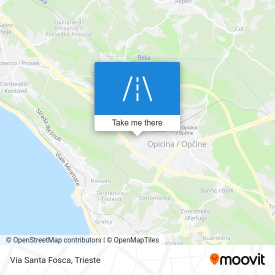 Via Santa Fosca map