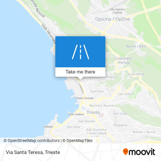 Via Santa Teresa map