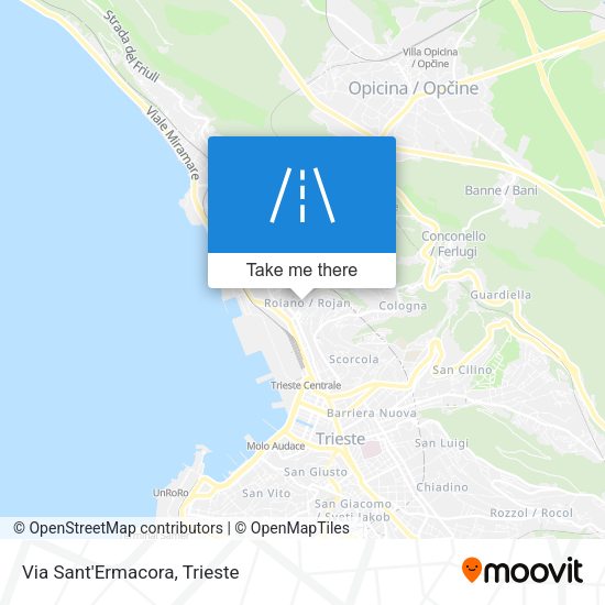 Via Sant'Ermacora map