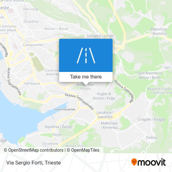 Via Sergio Forti map