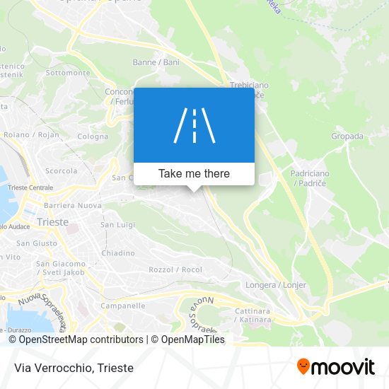 Via Verrocchio map