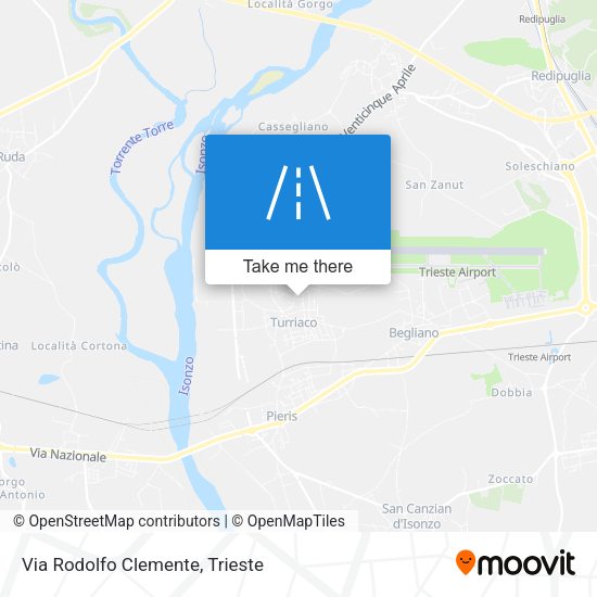 Via Rodolfo Clemente map