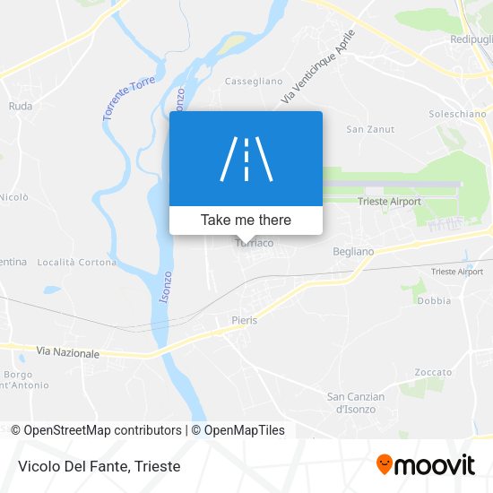 Vicolo Del Fante map