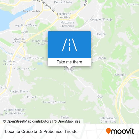 Località Crociata Di Prebenico map