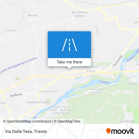 Via Della Tesa map