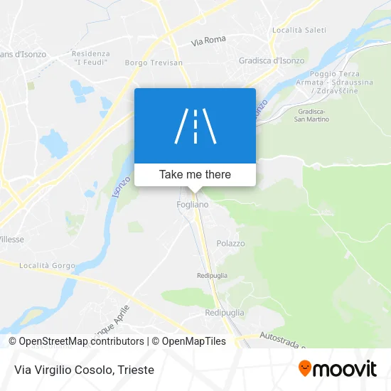 Via Virgilio Cosolo map