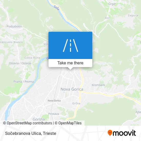 Sočebranova Ulica map