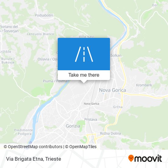 Via Brigata Etna map