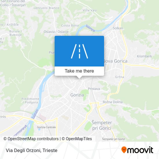 Via Degli Orzoni map