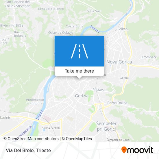 Via Del Brolo map