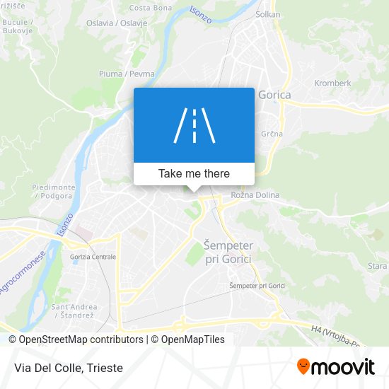 Via Del Colle map
