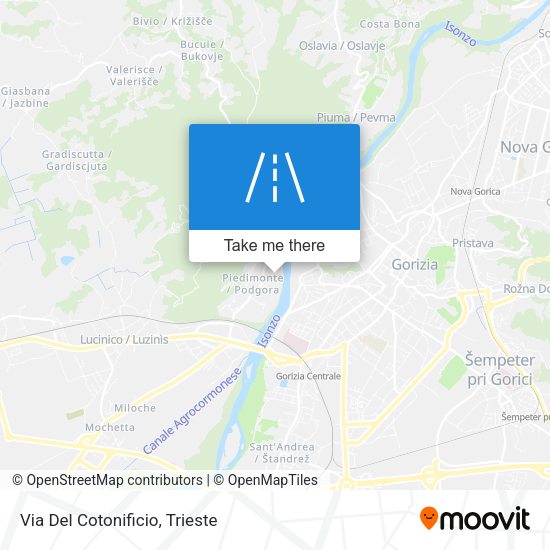 Via Del Cotonificio map