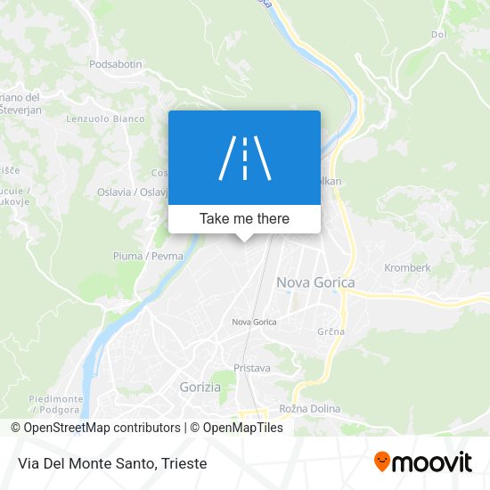 Via Del Monte Santo map