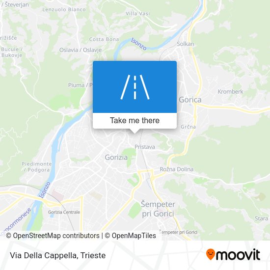 Via Della Cappella map