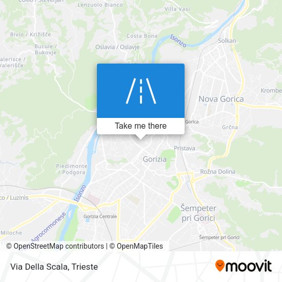 Via Della Scala map