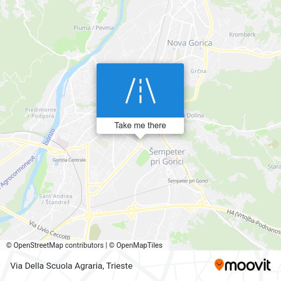 Via Della Scuola Agraria map