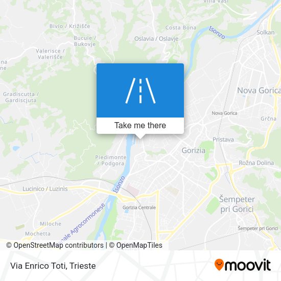 Via Enrico Toti map