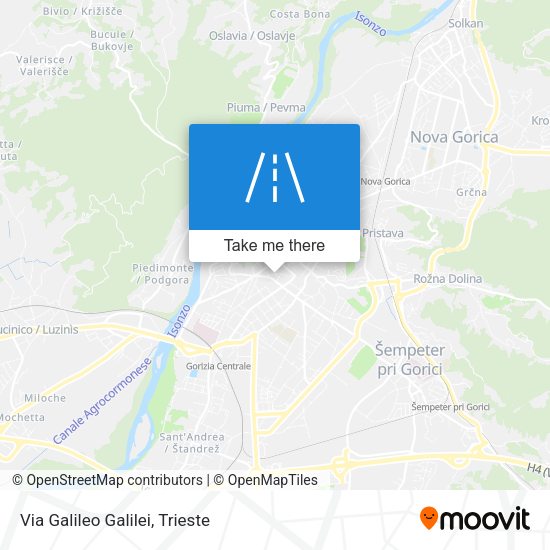 Via Galileo Galilei map