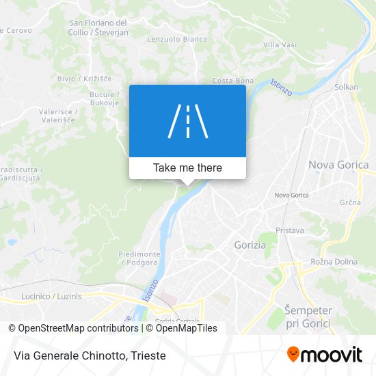 Via Generale Chinotto map