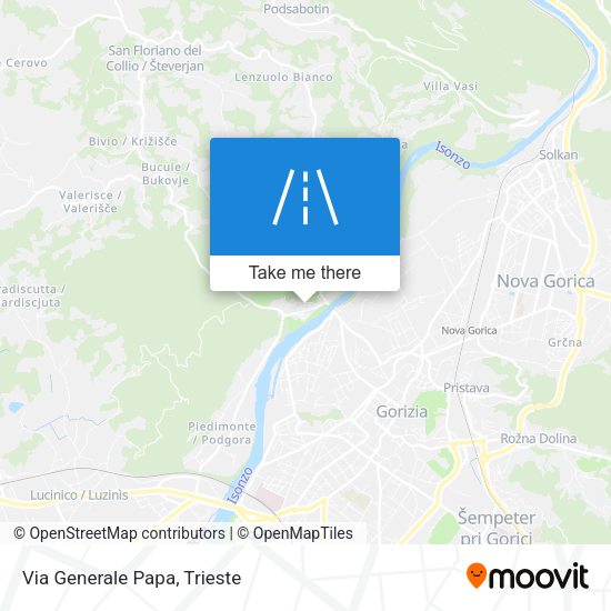 Via Generale Papa map