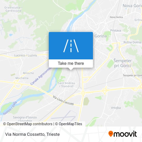 Via Norma Cossetto map
