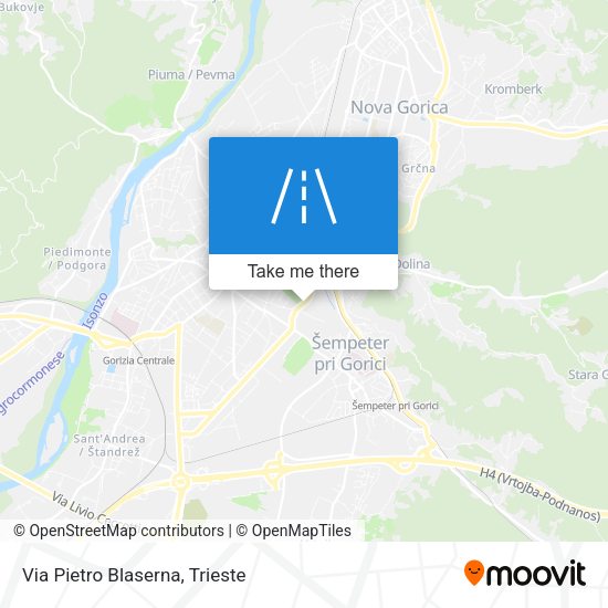 Via Pietro Blaserna map