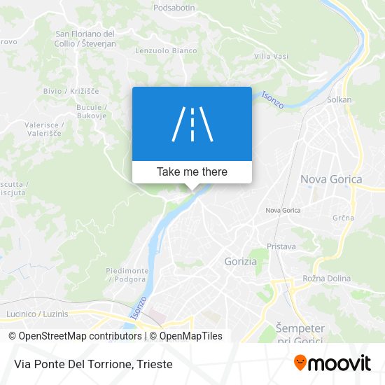 Via Ponte Del Torrione map