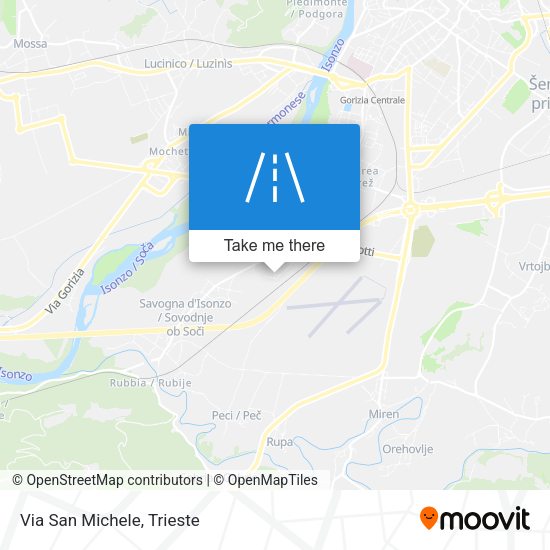 Via San Michele map