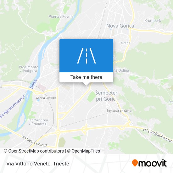 Via Vittorio Veneto map