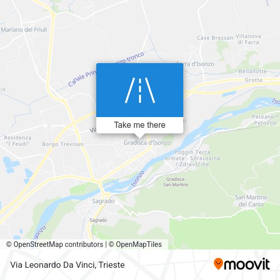Via Leonardo Da Vinci map