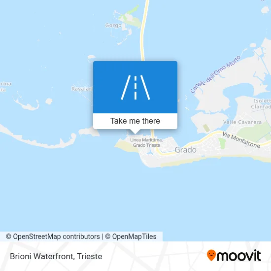 Brioni Waterfront map