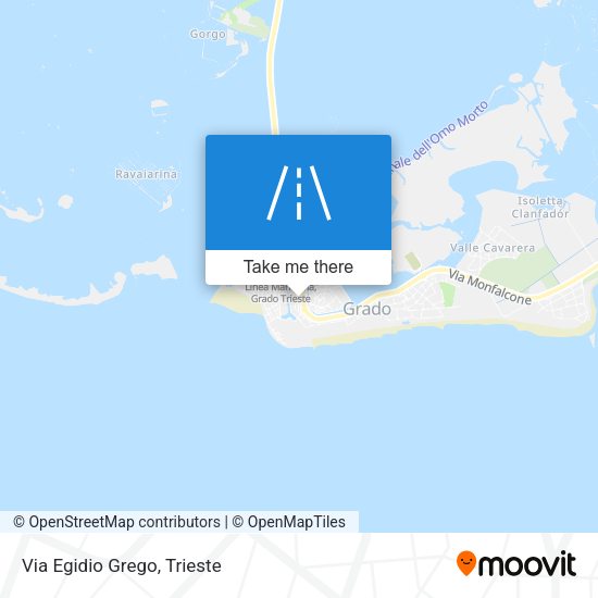 Via Egidio Grego map
