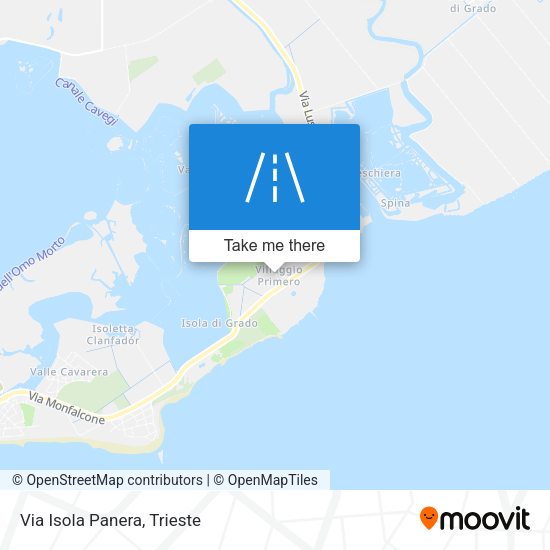 Via Isola Panera map