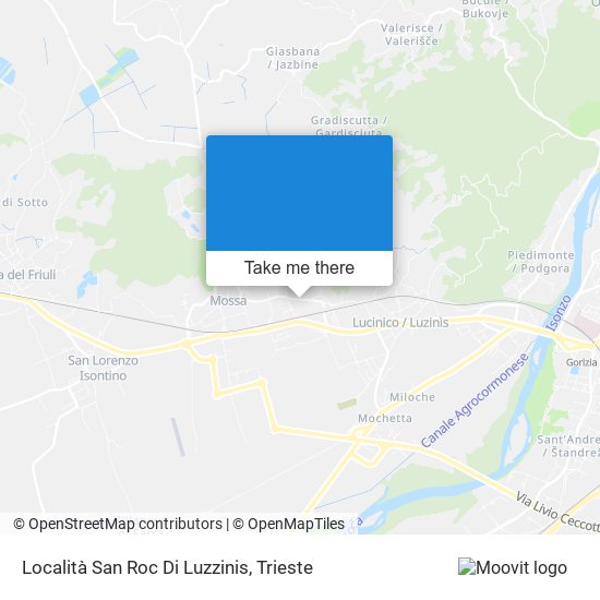 Località San Roc Di Luzzinis map