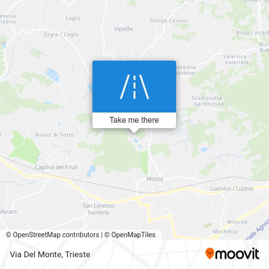 Via Del Monte map