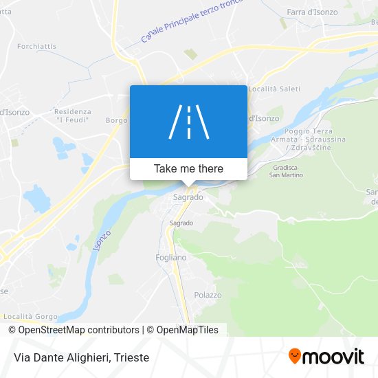 Via Dante Alighieri map