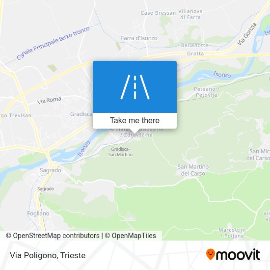 Via Poligono map
