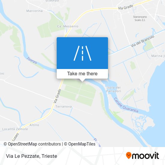 Via Le Pezzate map