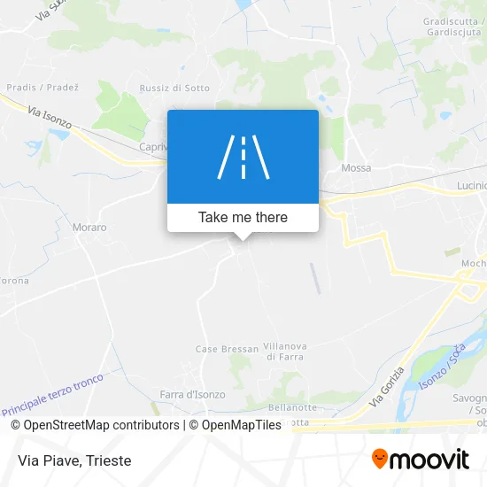 Via Piave map