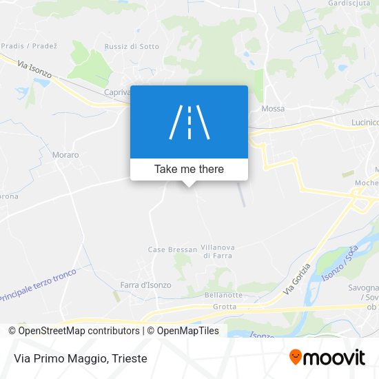 Via Primo Maggio map