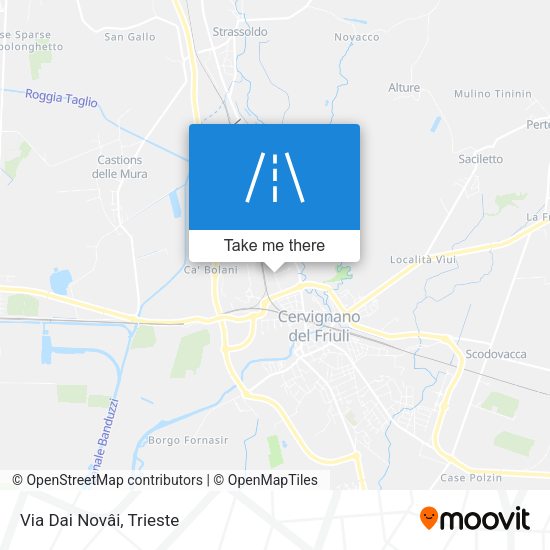Via Dai Novâi map