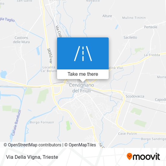 Via Della Vigna map