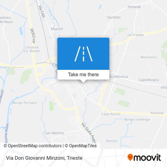 Via Don Giovanni Minzoni map
