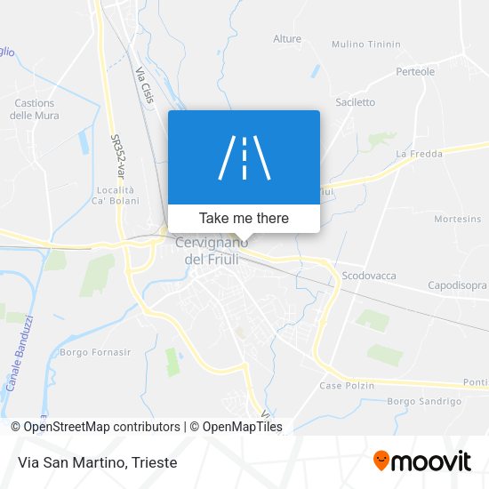 Via San Martino map