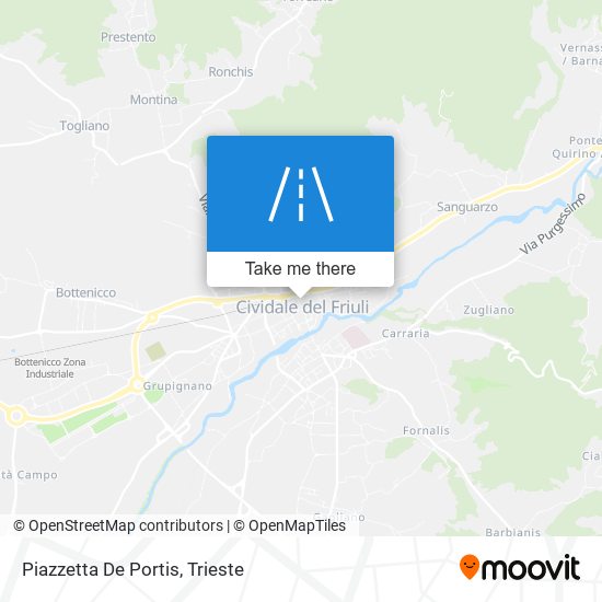 Piazzetta De Portis map