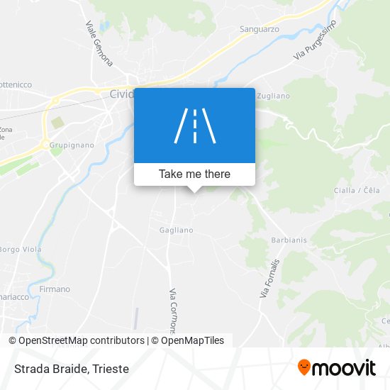 Strada Braide map