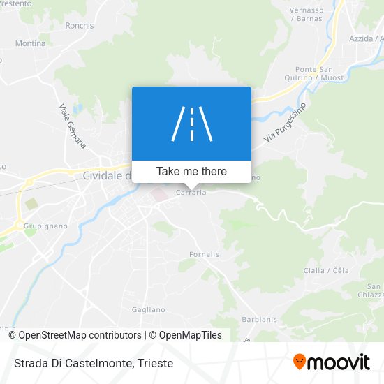 Strada Di Castelmonte map