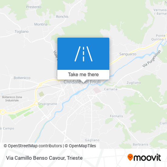 Via Camillo Benso Cavour map