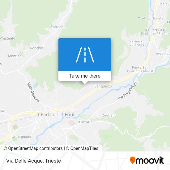 Via Delle Acque map